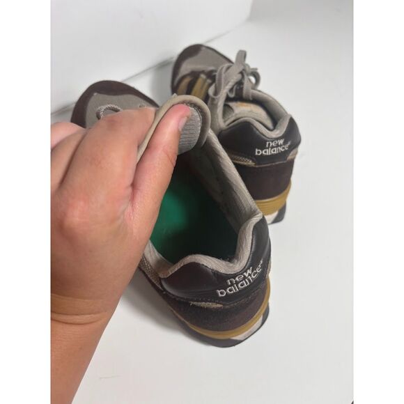 New Balance 675 Sneakers Low Profile Brown Yellow Streetwear 8 athletic sporty - Picture 6 of 8